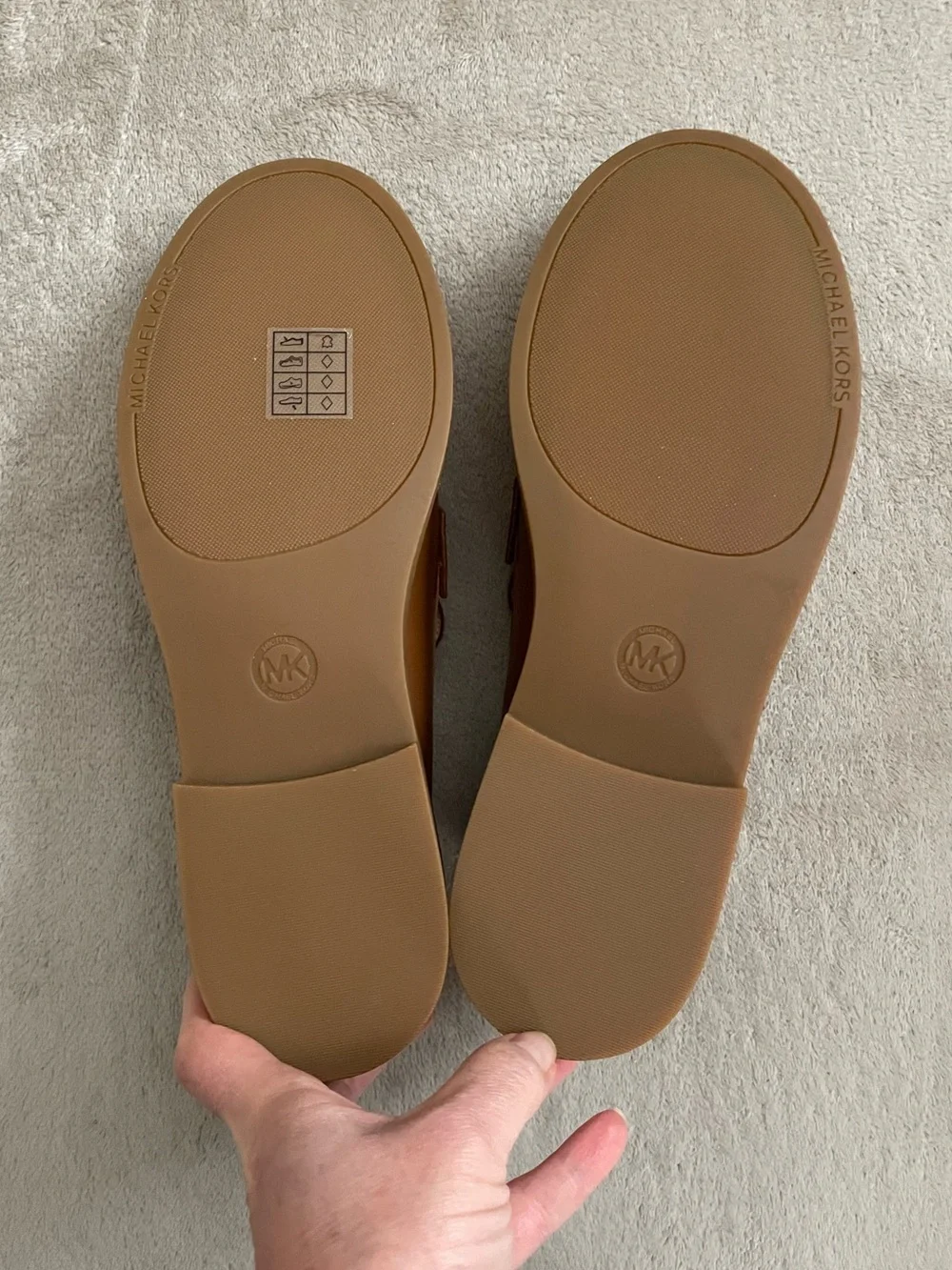 Michael Kors Eden Penny Loafers in Luggage NIB